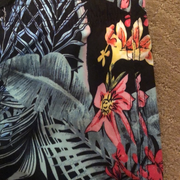 Burnside Tropical Print Swim Shorts - Picture 5 of 9